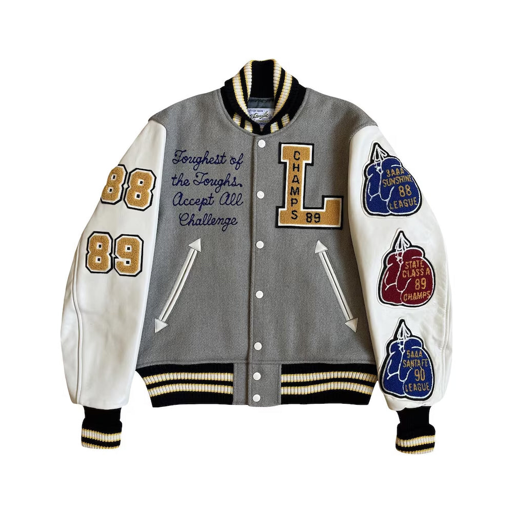 Classic Letterman Premium Varsity Jacket – Wool Body & Leather Sleeves