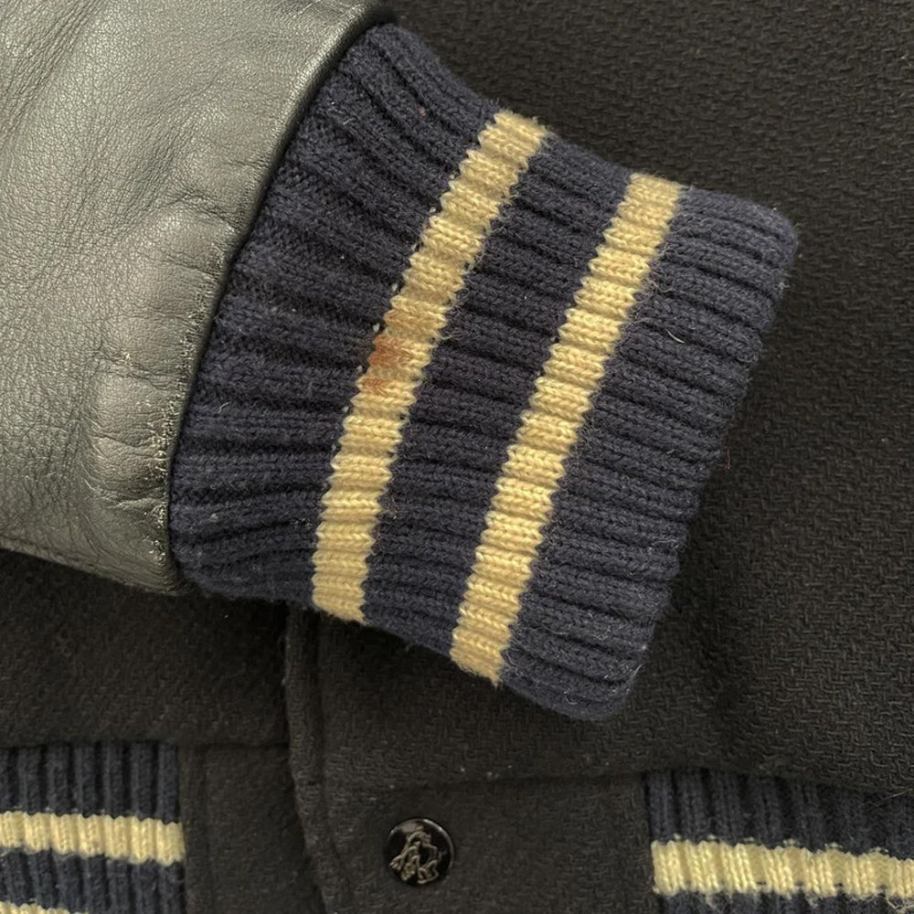 Classic Letterman Premium Varsity Jacket – Wool Body & Leather Sleeves