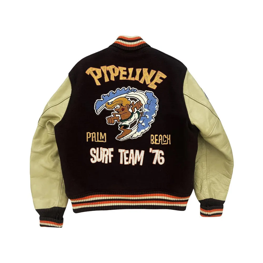 Classic Letterman Premium Varsity Jacket – Wool Body & Leather Sleeves