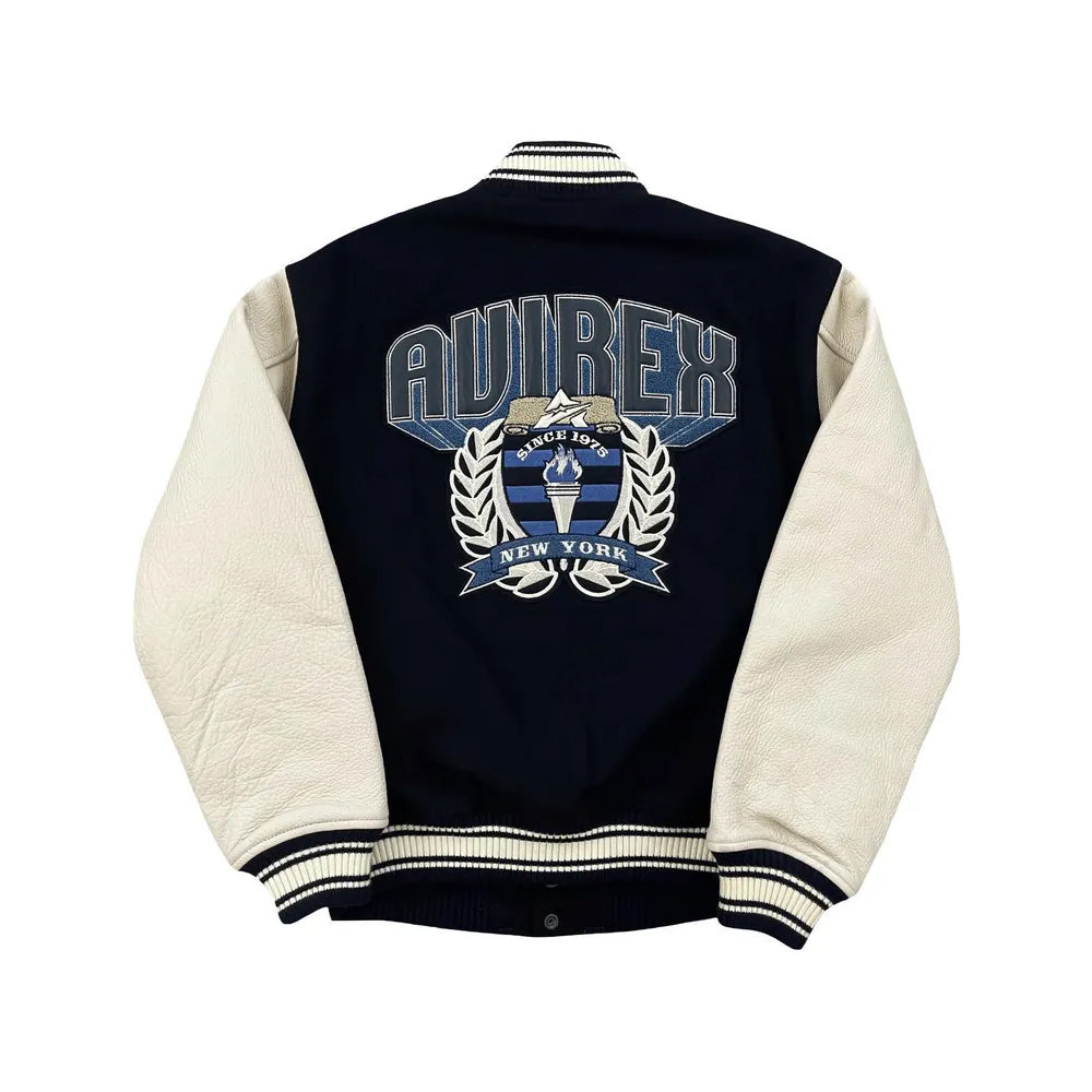 Classic Letterman Premium Varsity Jacket – Wool Body & Leather Sleeves