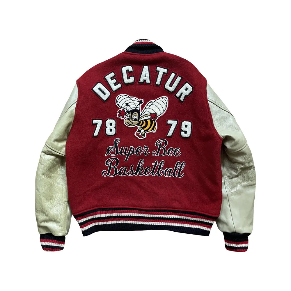 Classic Letterman Premium Varsity Jacket – Wool Body & Leather Sleeves