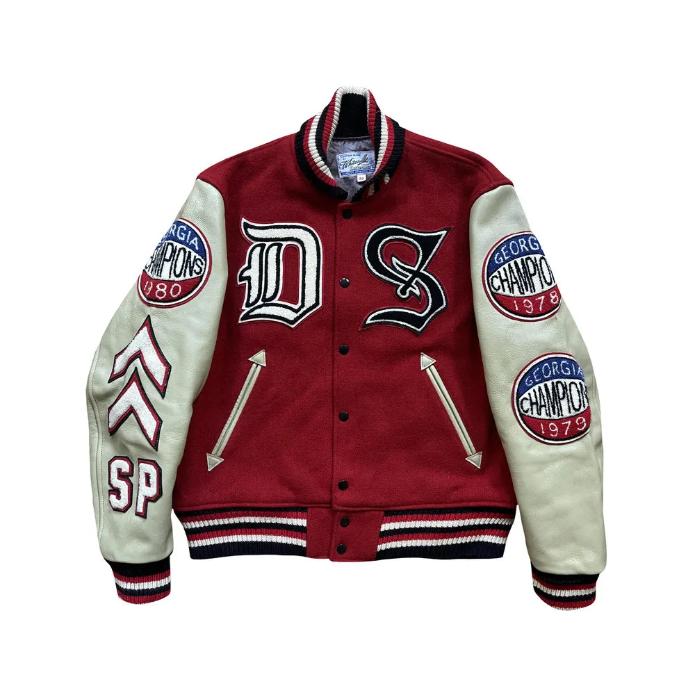 Classic Letterman Premium Varsity Jacket – Wool Body & Leather Sleeves