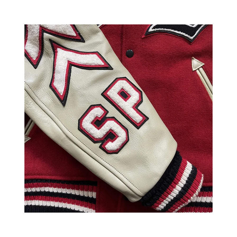 Classic Letterman Premium Varsity Jacket – Wool Body & Leather Sleeves