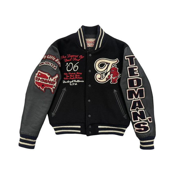 Classic Letterman Premium Varsity Jacket – Wool Body & Leather Sleeves