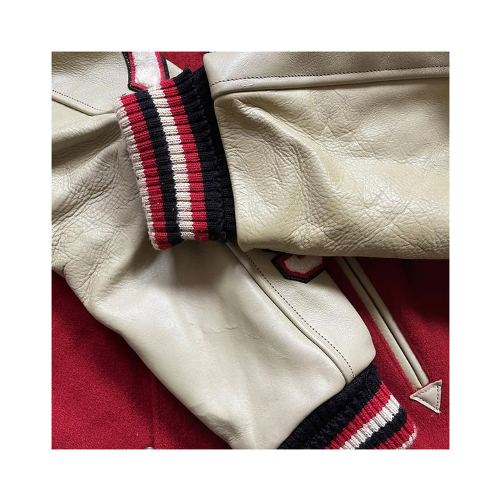 Classic Letterman Premium Varsity Jacket – Wool Body & Leather Sleeves