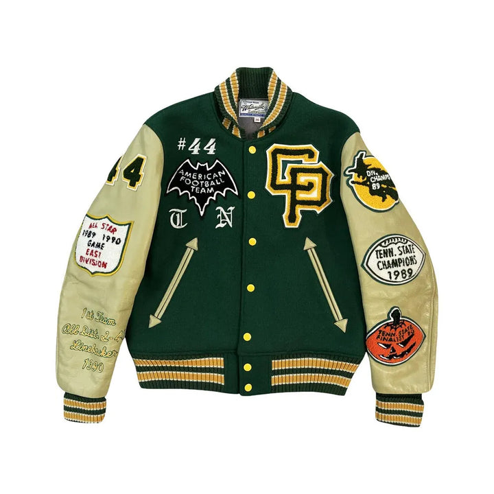 Classic Letterman Premium Varsity Jacket – Wool Body & Leather Sleeves