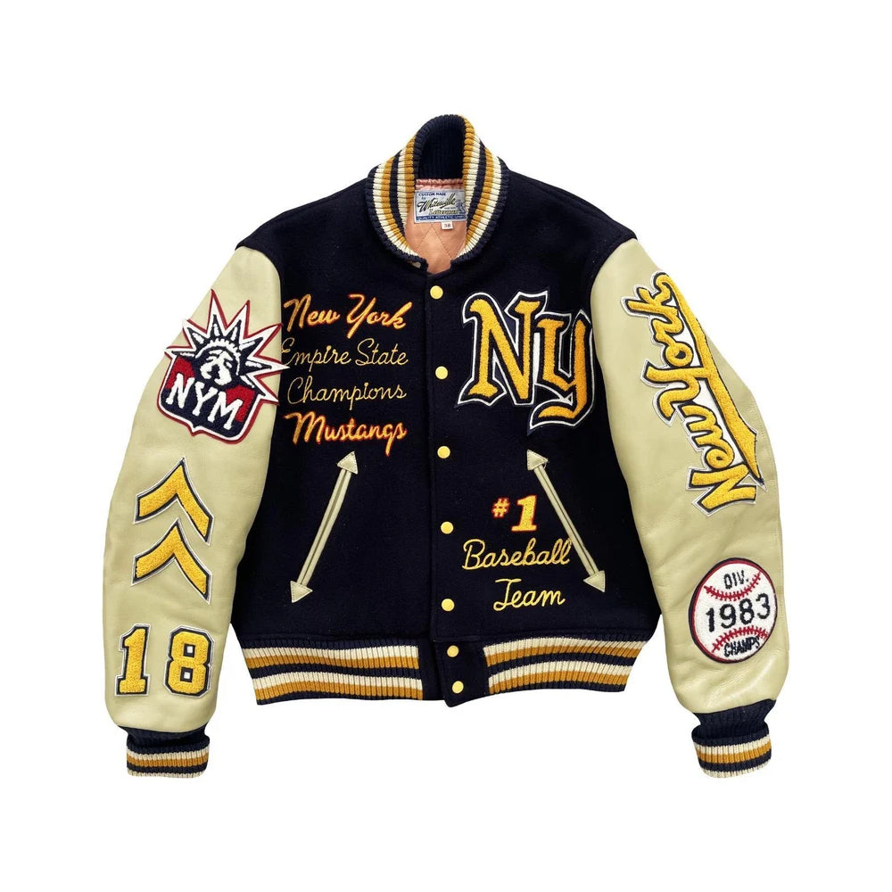Classic Letterman Premium Varsity Jacket – Wool Body & Leather Sleeves