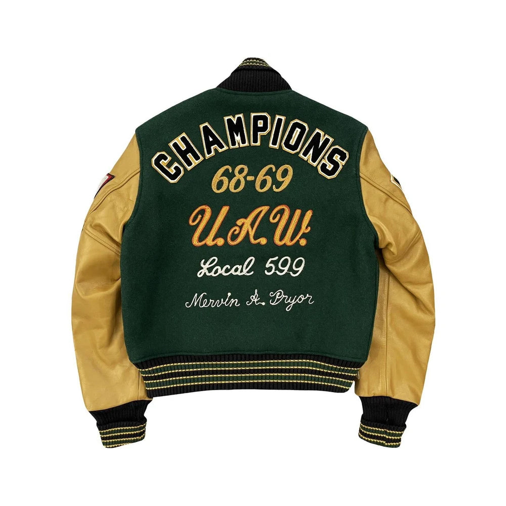 Classic Letterman Premium Varsity Jacket – Wool Body & Leather Sleeves