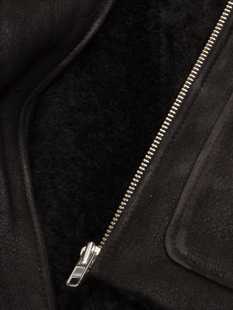 Premium Men Classic Fashion Leather Jacket with Fur Collar
