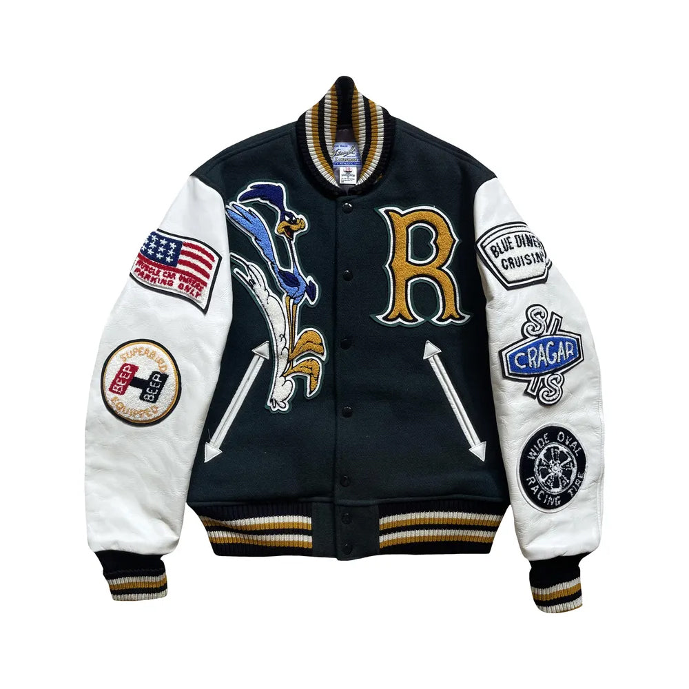 Classic Letterman Premium Varsity Jacket – Wool Body & Leather Sleeves