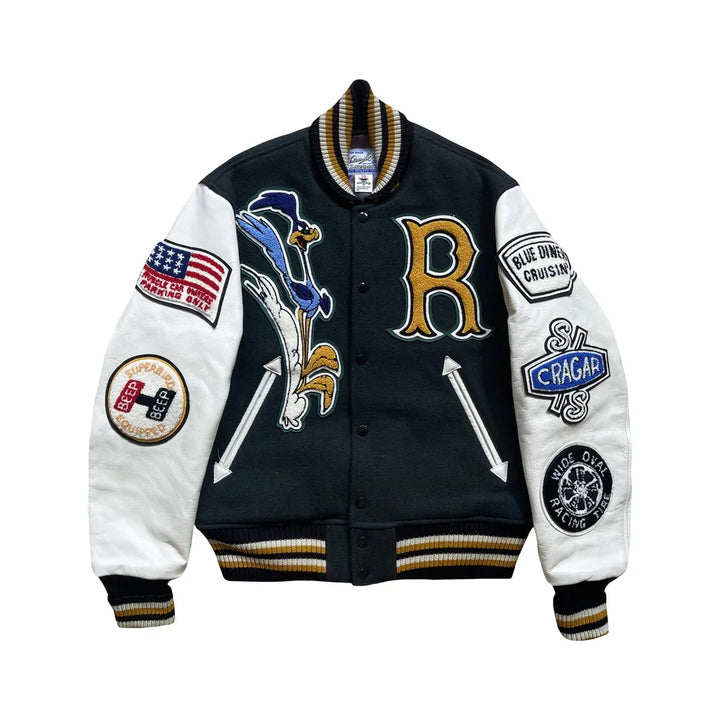 Classic Letterman Premium Varsity Jacket – Wool Body & Leather Sleeves