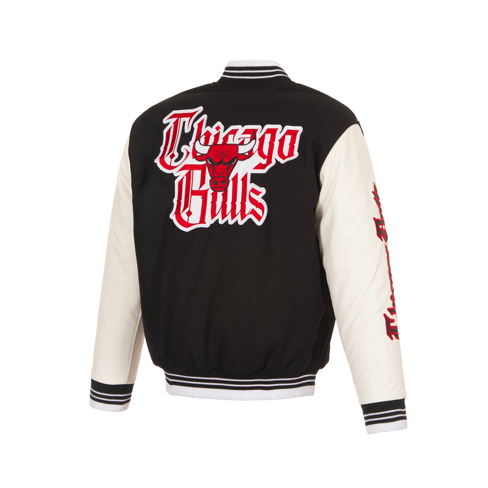 Men's Bulls JH Design Black Gothic Full-Button Jacket